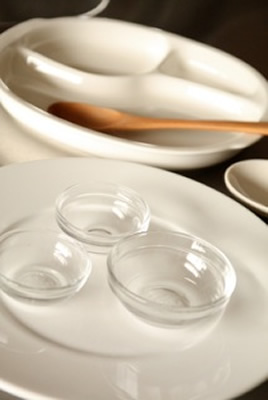 カフェ風プレート用の食器