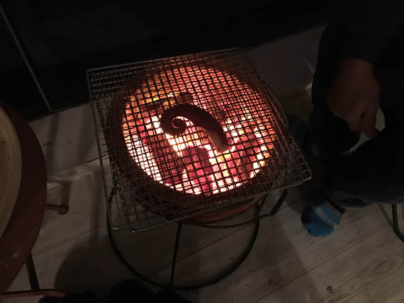 こぐれひでこ｜たこを焼く