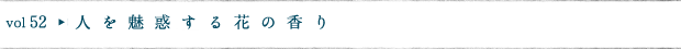 人を魅惑する花の香り